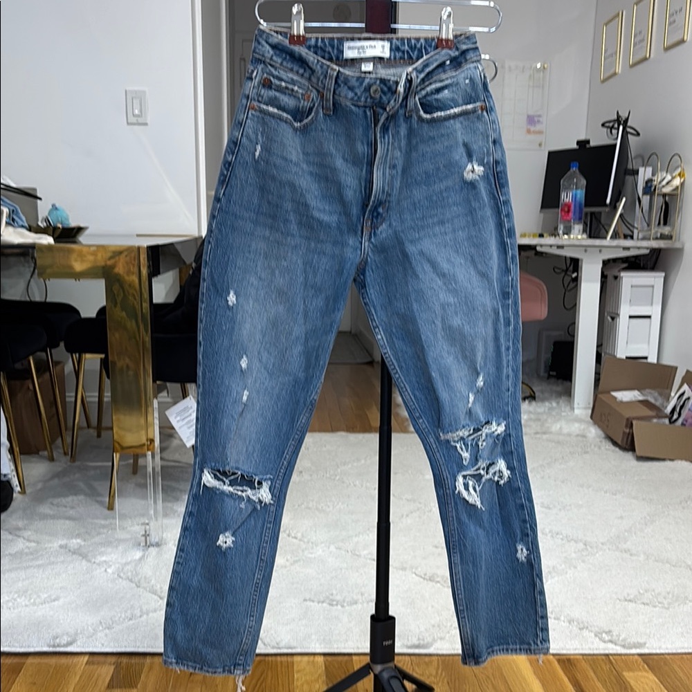 Distressed Blue Jeans Abercrombie
